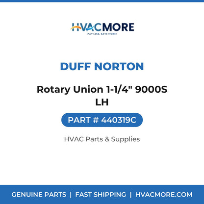Duff Norton Rotary Union 1-1/4" 9000S LH 440319C