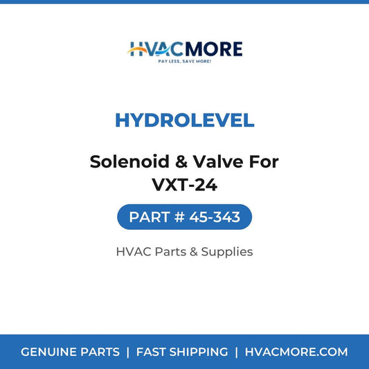 Hydrolevel Solenoid & Valve For VXT-24 45-343