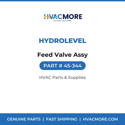 Hydrolevel Feed Valve Assy 45-344