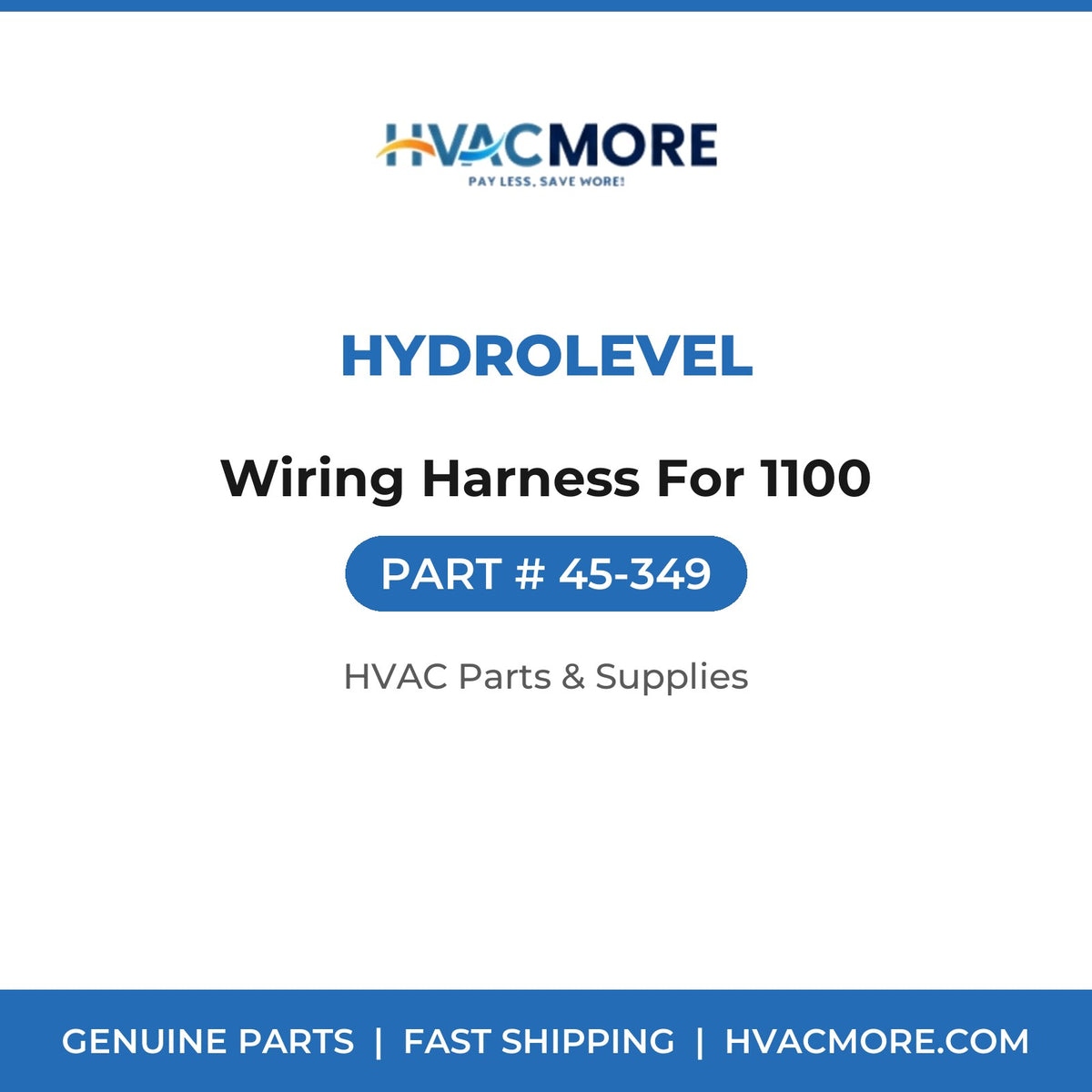 Hydrolevel Wiring Harness For 1100 45-349