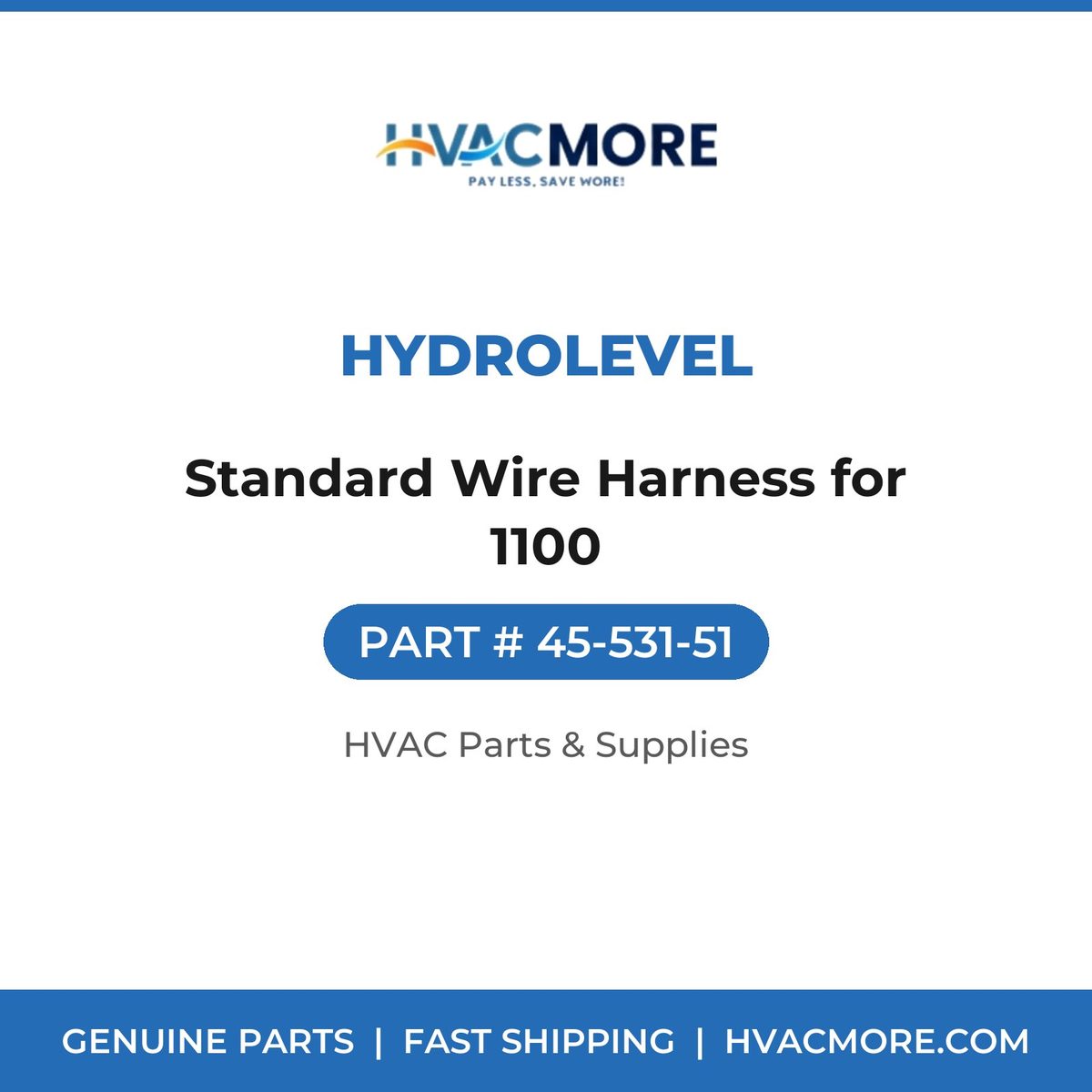 Hydrolevel Standard Wire Harness for 1100 45-531-51