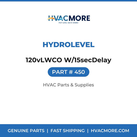 Hydrolevel 120vLWCO W/15secDelay 450