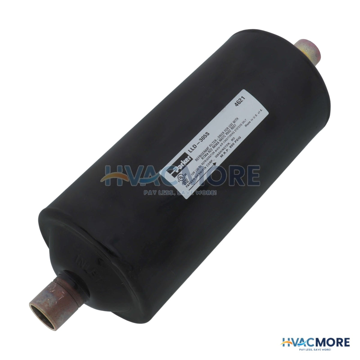 Parker Hannifin 5/8" ODF LLD 305S Gold Label Liquid Line Filter-Drier (30 Cubic Inches) 450255-001