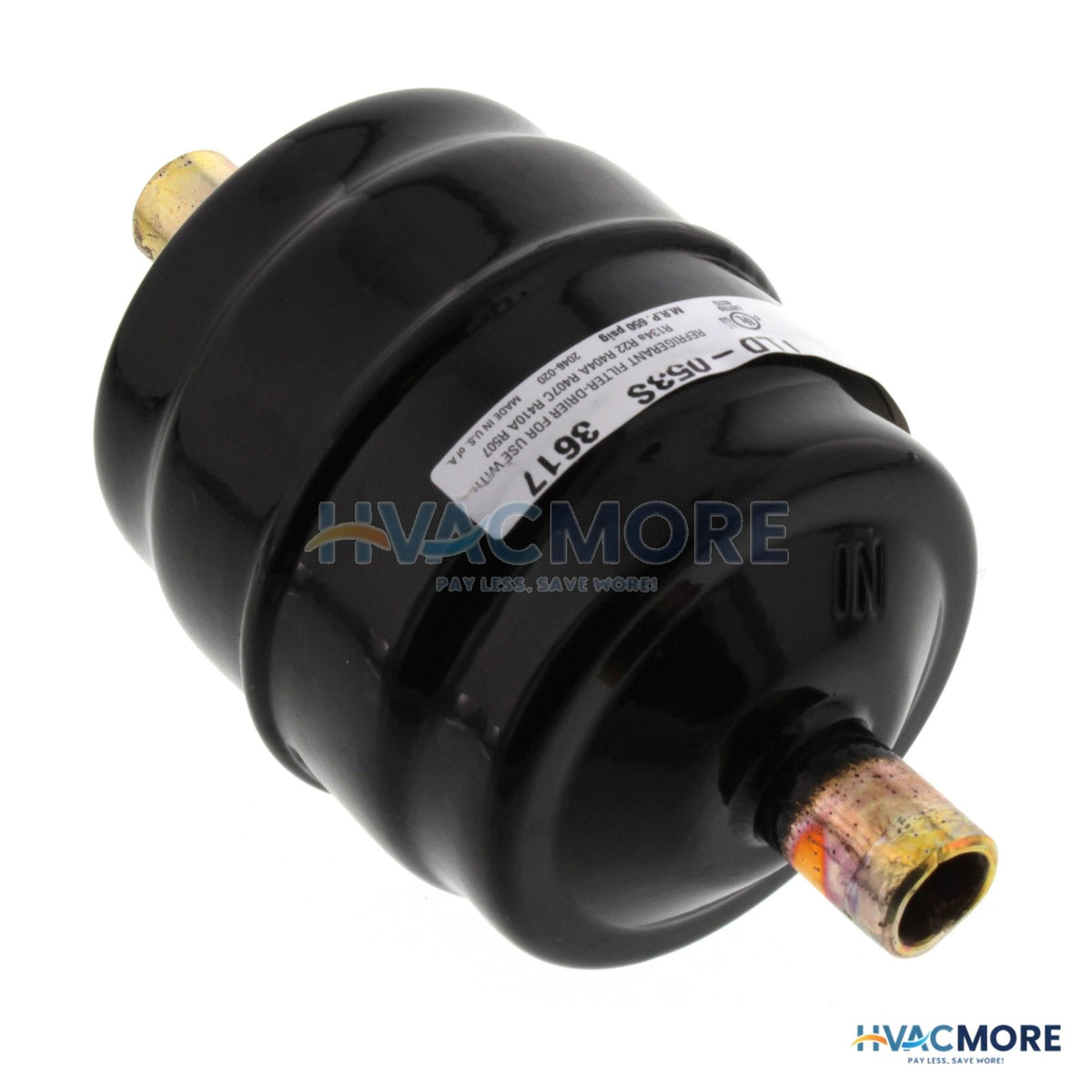 Parker Hannifin 3/8" ODF LLD 053S Gold Label Liquid Line Filter-Drier (5 Cubic Inches) 450277-001