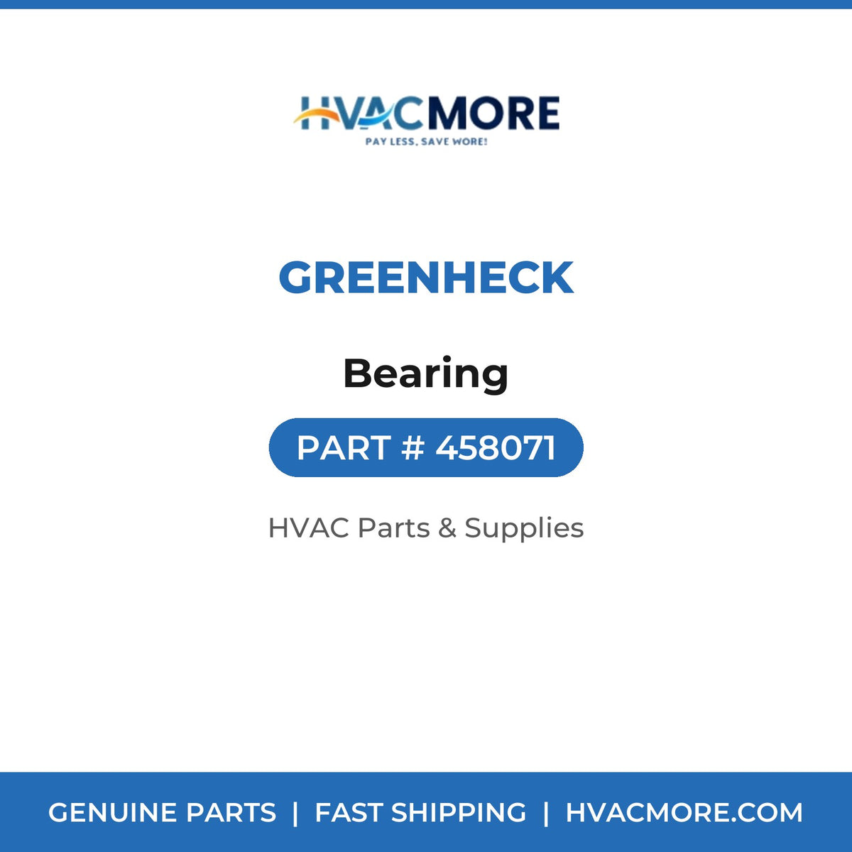 Greenheck Bearing 458071