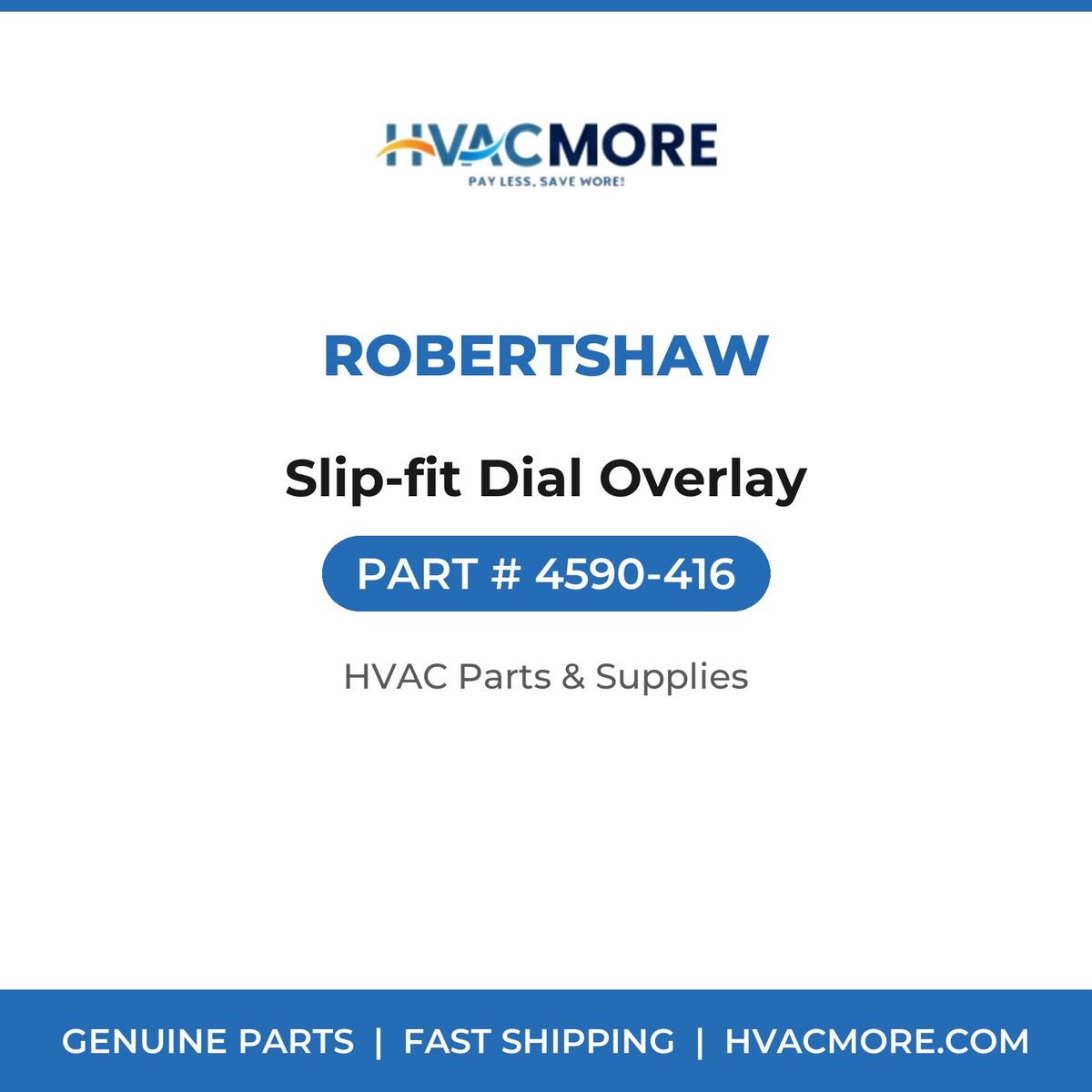 Robertshaw Slip-fit Dial Overlay 4590-416