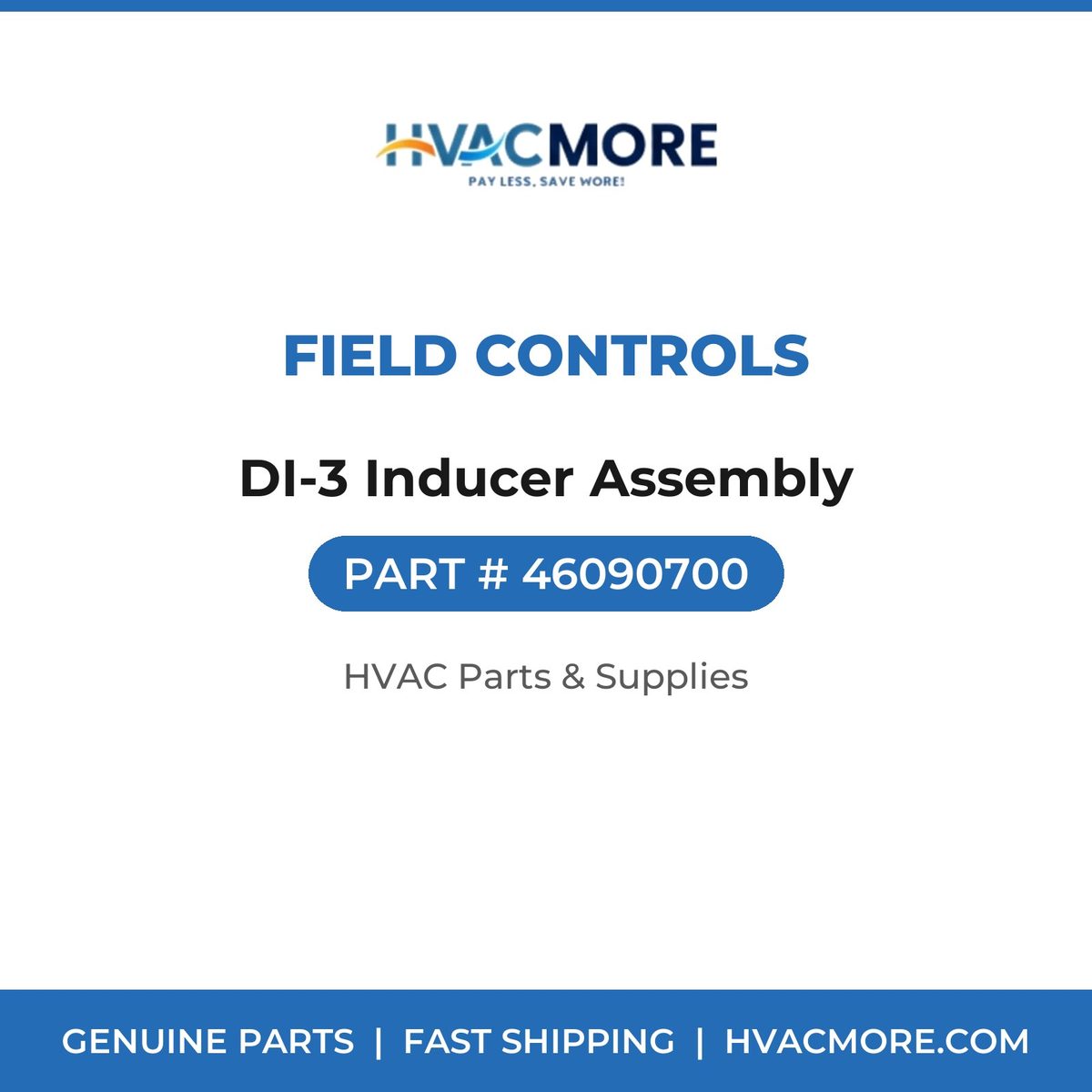 Field Controls DI-3 Inducer Assembly 46090700