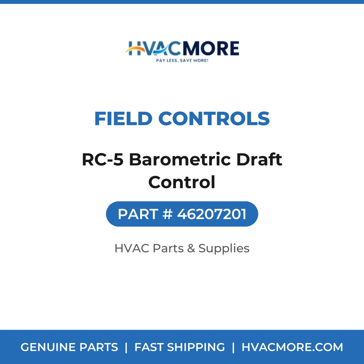 Field Controls RC-5 Barometric Draft Control 46207201