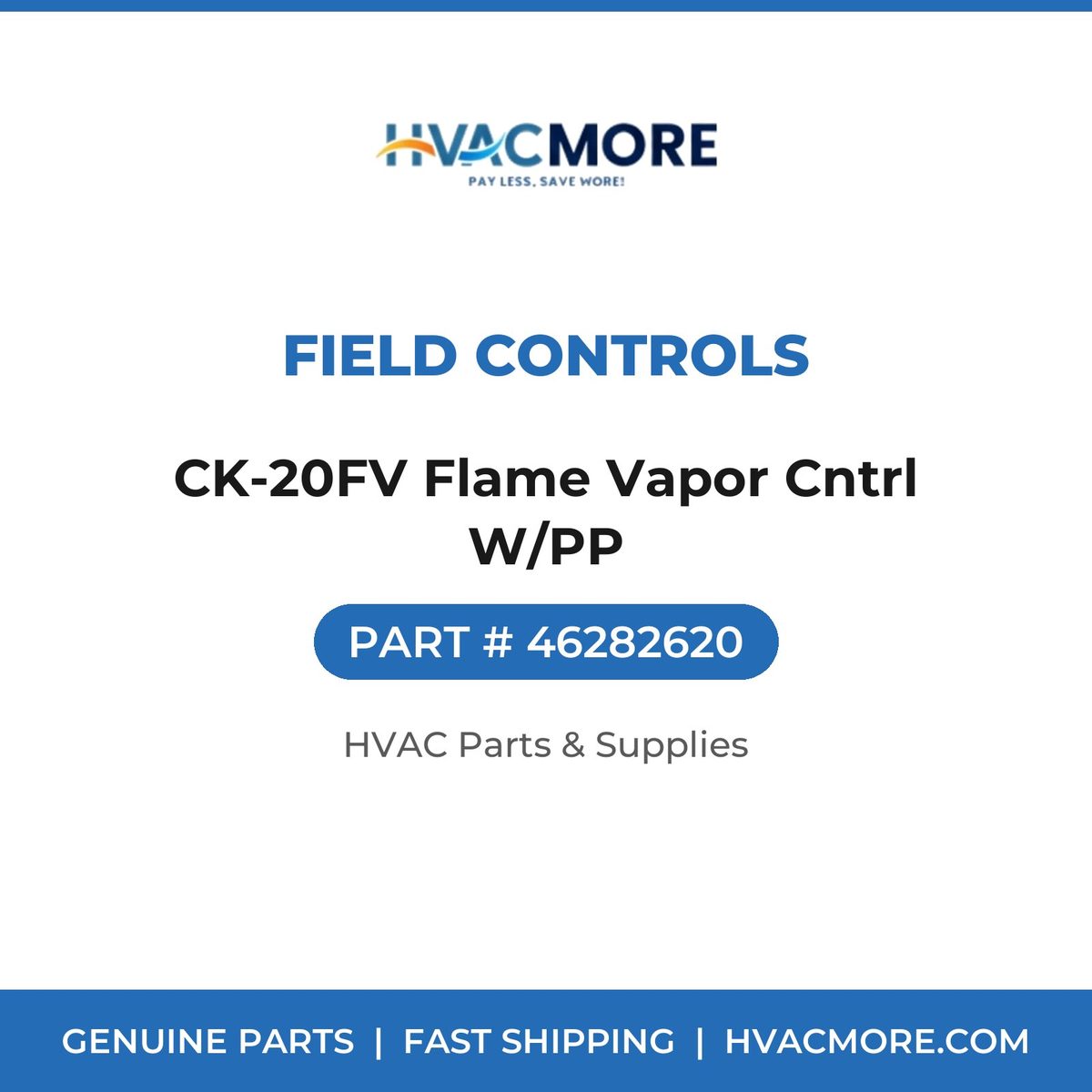 Field Controls CK-20FV Flame Vapor Cntrl W/PP 46282620
