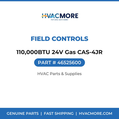 Field Controls 110,000BTU 24V Gas CAS-4JR 46525600