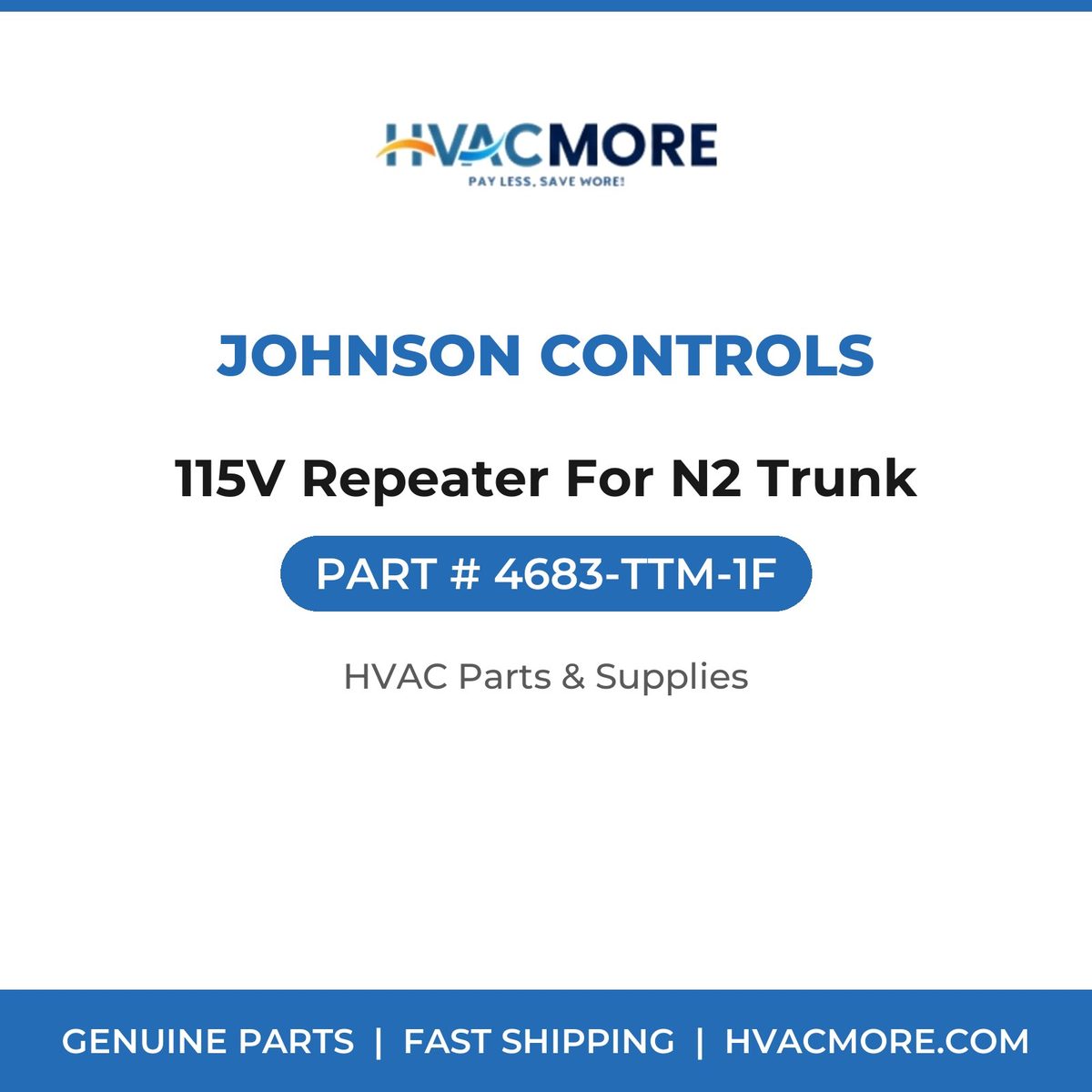 Johnson Controls 115V Repeater For N2 Trunk 4683-TTM-1F