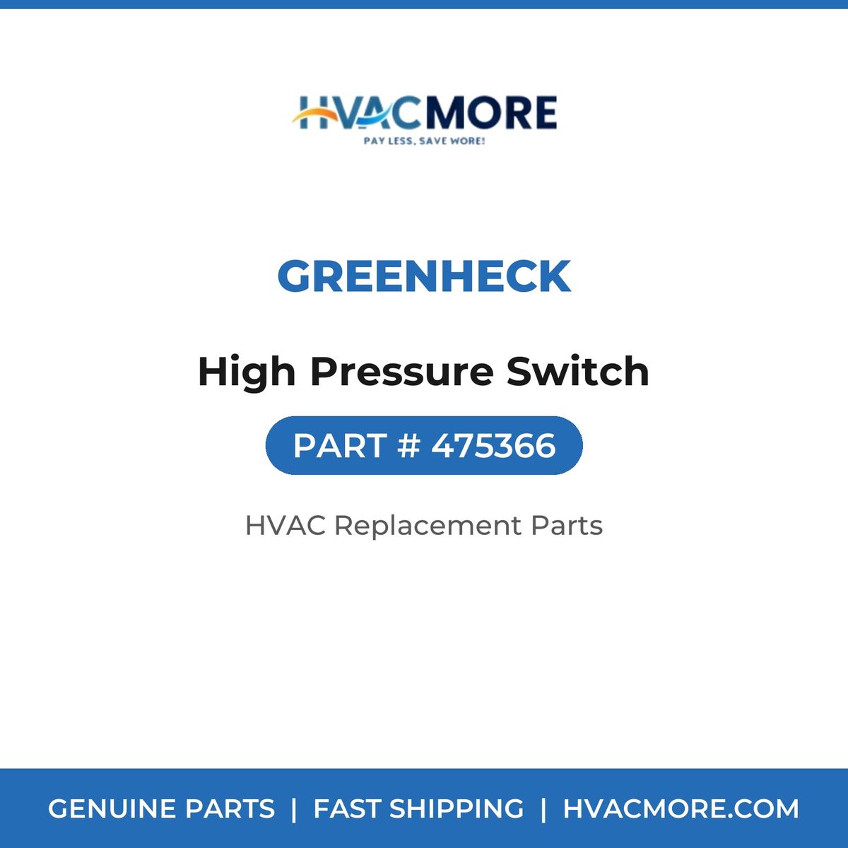 Greenheck High Pressure Switch 475366