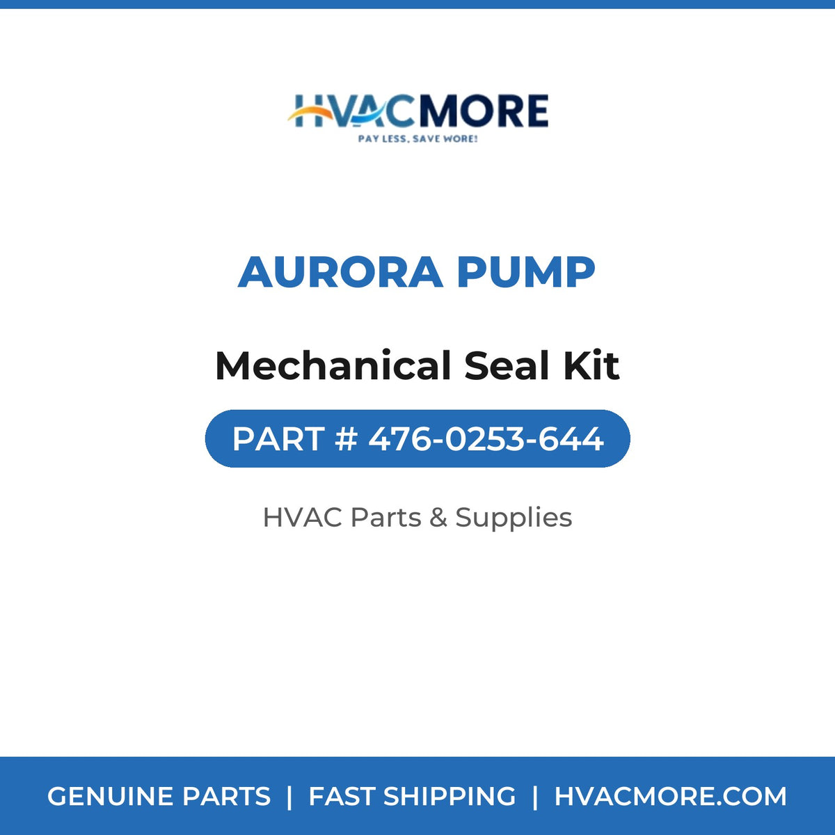 Aurora Pump Mechanical Seal Kit 476-0253-644