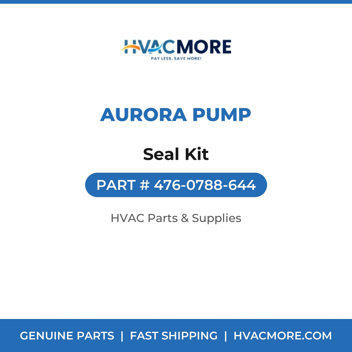 Aurora Pump Seal Kit 476-0788-644