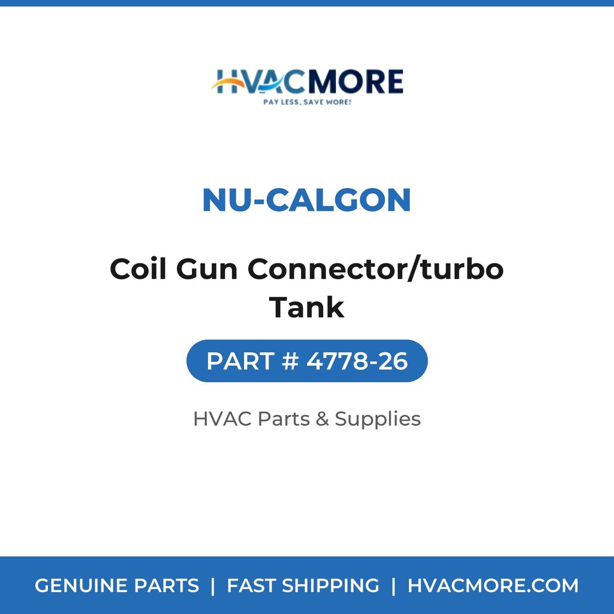Nu-Calgon Coil Gun Connector/turbo Tank 4778-26