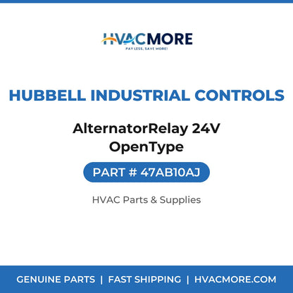 Hubbell Industrial Controls AlternatorRelay 24V OpenType 47AB10AJ