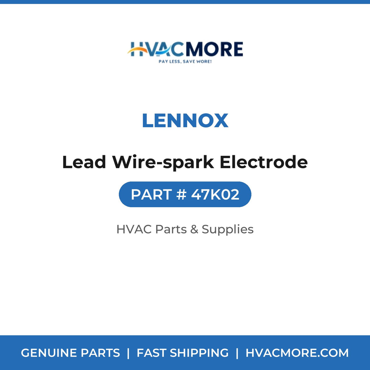 Lennox Lead Wire-spark Electrode 47K02