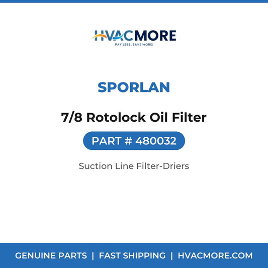 Sporlan 7/8 Rotolock Oil Filter 480032