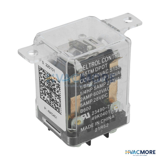Lennox DPDT Relay, 240V 49K04