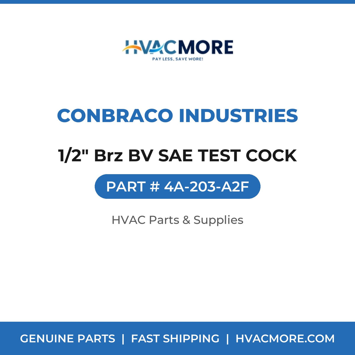 Conbraco Industries 1/2" Brz BV SAE TEST COCK 4A-203-A2F