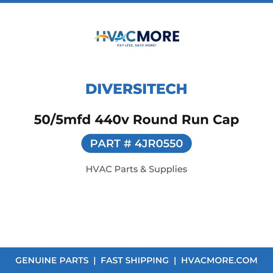 DiversiTech 50/5mfd 440v Round Run Cap 4JR0550