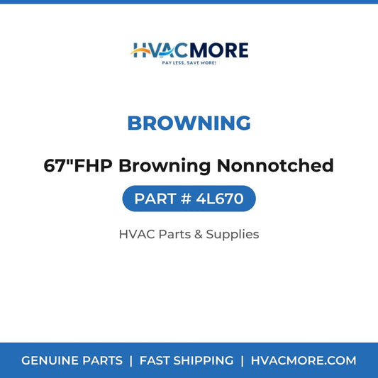 Browning 67"FHP Browning Nonnotched 4L670