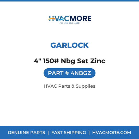 Garlock 4" 150# Nbg Set Zinc 4NBGZ