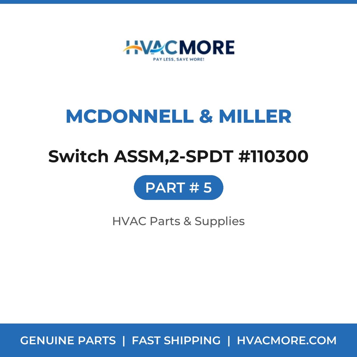 McDonnell & Miller Switch ASSM,2-SPDT #110300 5
