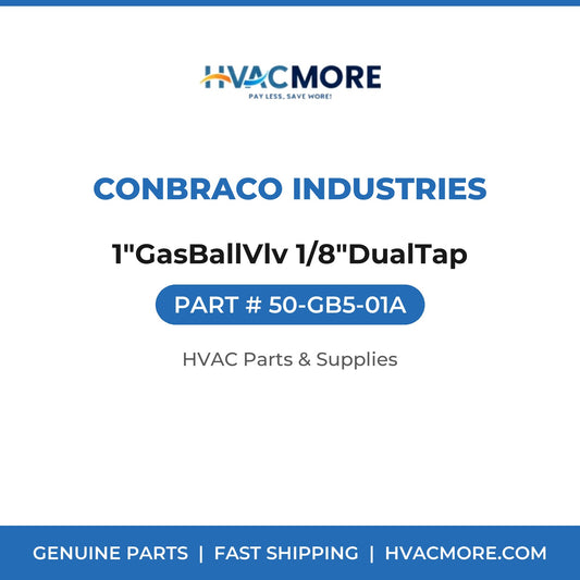 Conbraco Industries 1"GasBallVlv 1/8"DualTap 50-GB5-01A