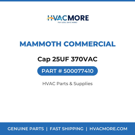 Mammoth Commercial Cap 25UF 370VAC 500077410