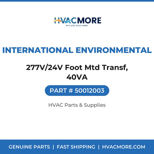 International Environmental 277V/24V Foot Mtd Transf, 40VA 50012003