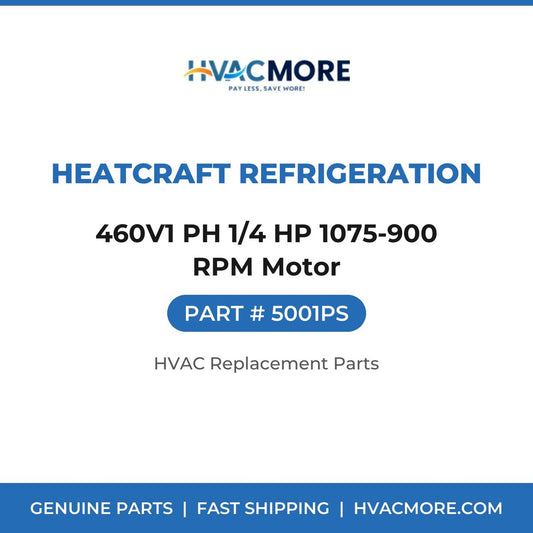 Heatcraft Refrigeration 460V1 PH 1/4 HP 1075-900 RPM Motor 5001PS