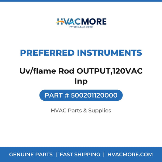 Preferred Instruments Uv/flame Rod OUTPUT,120VAC Inp 500201120000