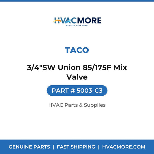 Taco 3/4"SW Union 85/175F Mix Valve 5003-C3