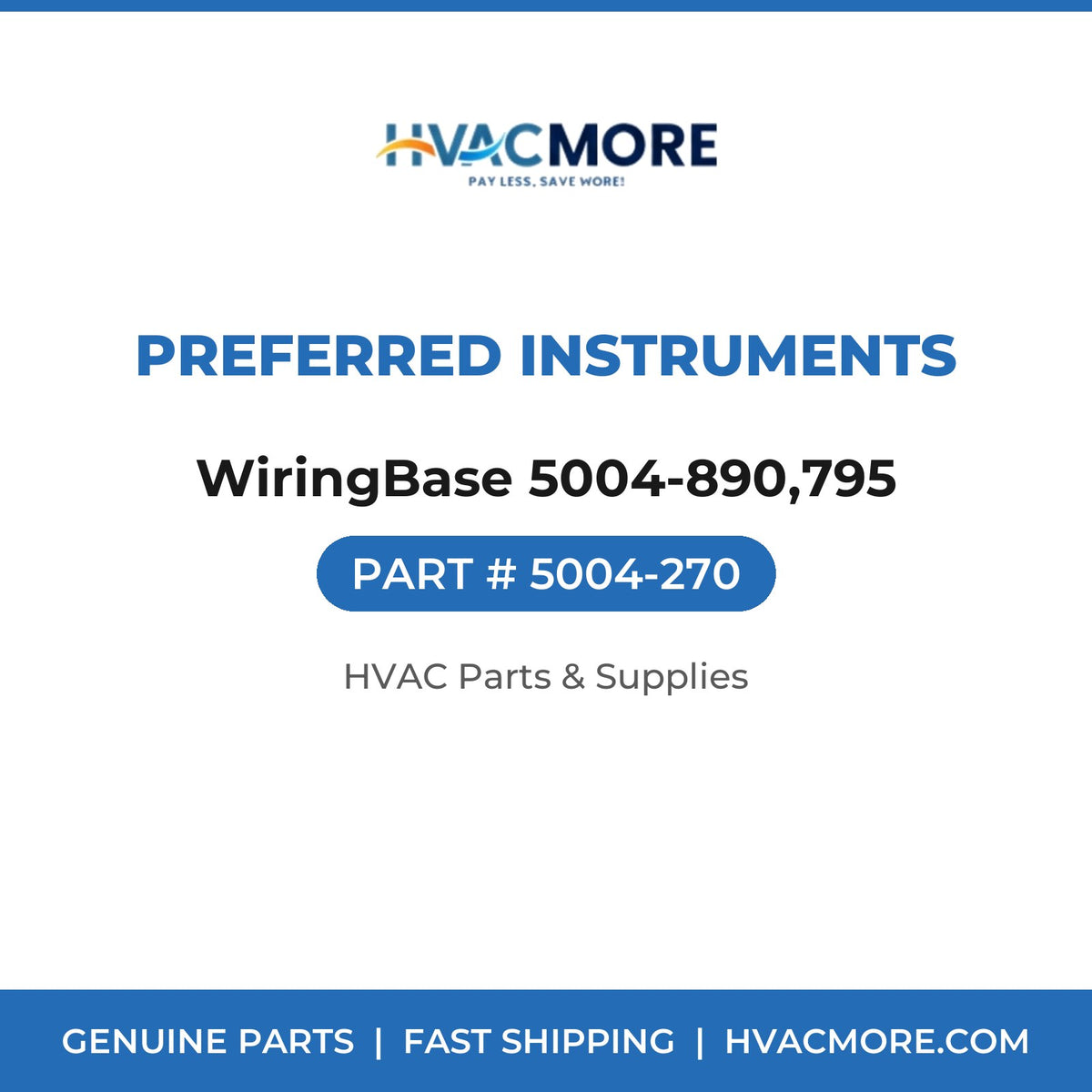 Preferred Instruments WiringBase 5004-890,795 5004-270