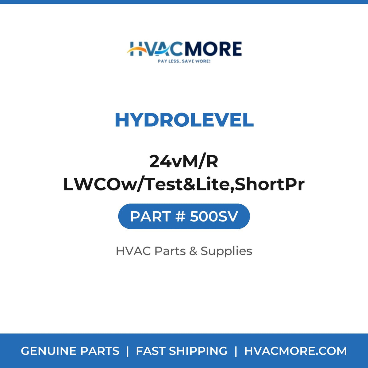 Hydrolevel 24vM/R LWCOw/Test&Lite,ShortPr 500SV