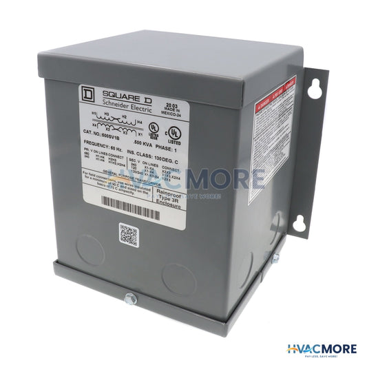 Square D Single Phase Transformer (240 x 480V PRIMARY-120/240V Secondary) 500SV1B