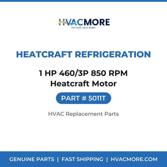 Heatcraft Refrigeration 1 HP 460/3P 850 RPM Heatcraft Motor 5011T