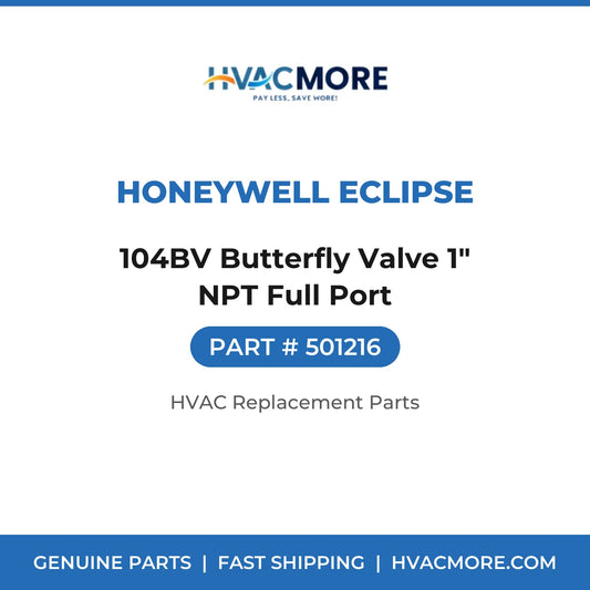 Honeywell Eclipse 104BV Butterfly Valve 1" NPT Full Port 501216