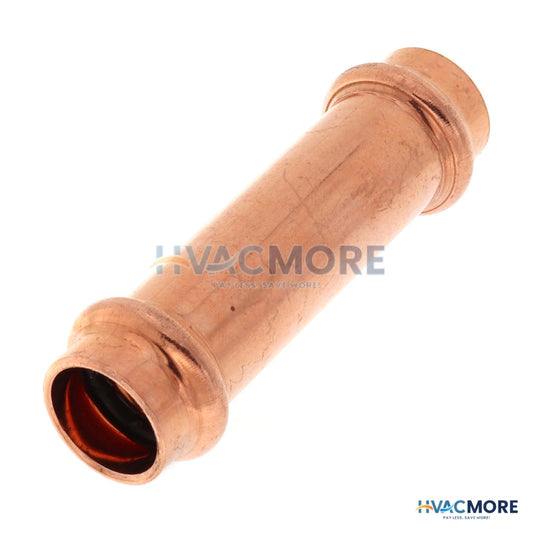 JW 1/2" Press Extended Length Copper Coupling, No-Stop 50164