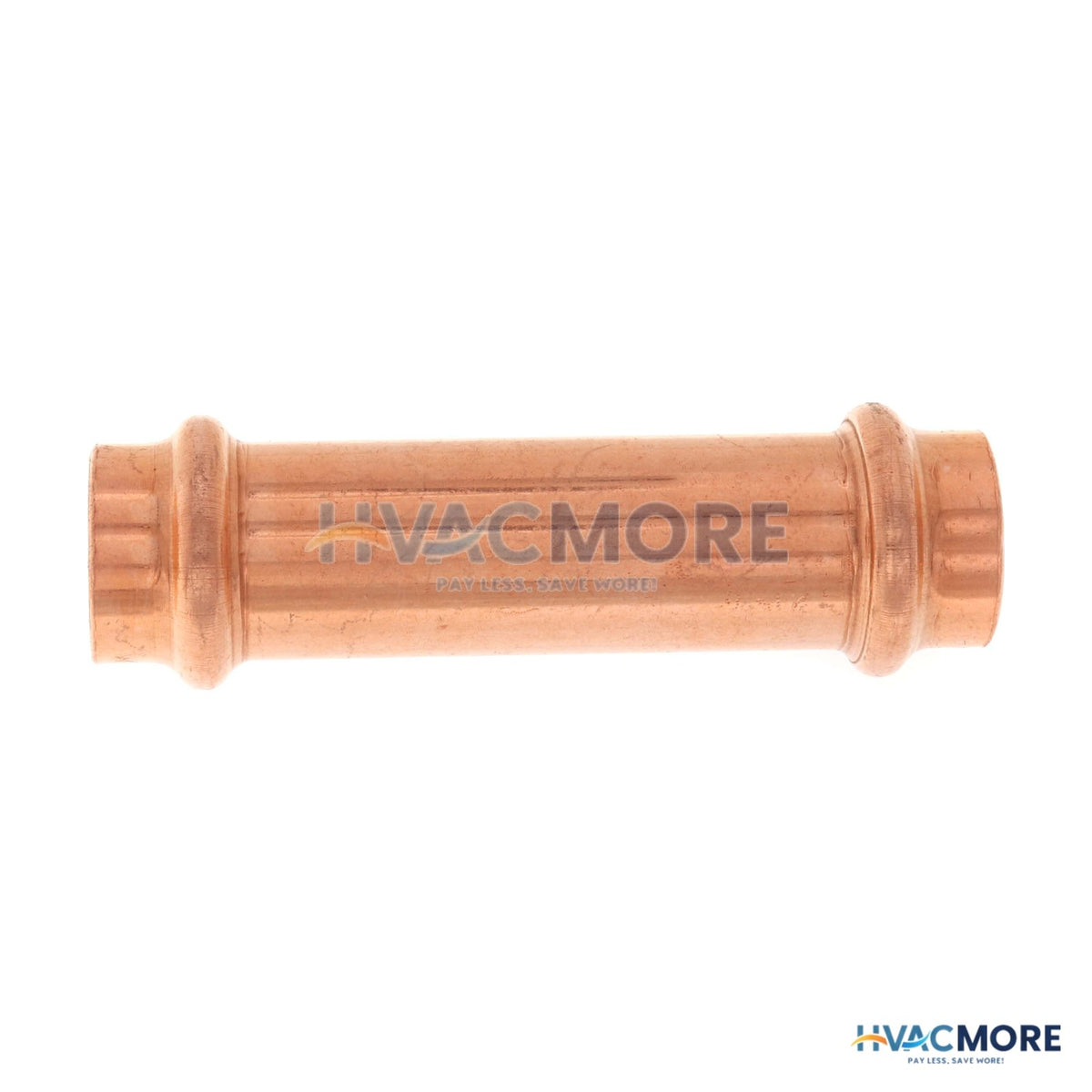 JW 1/2" Press Extended Length Copper Coupling, No-Stop 50164