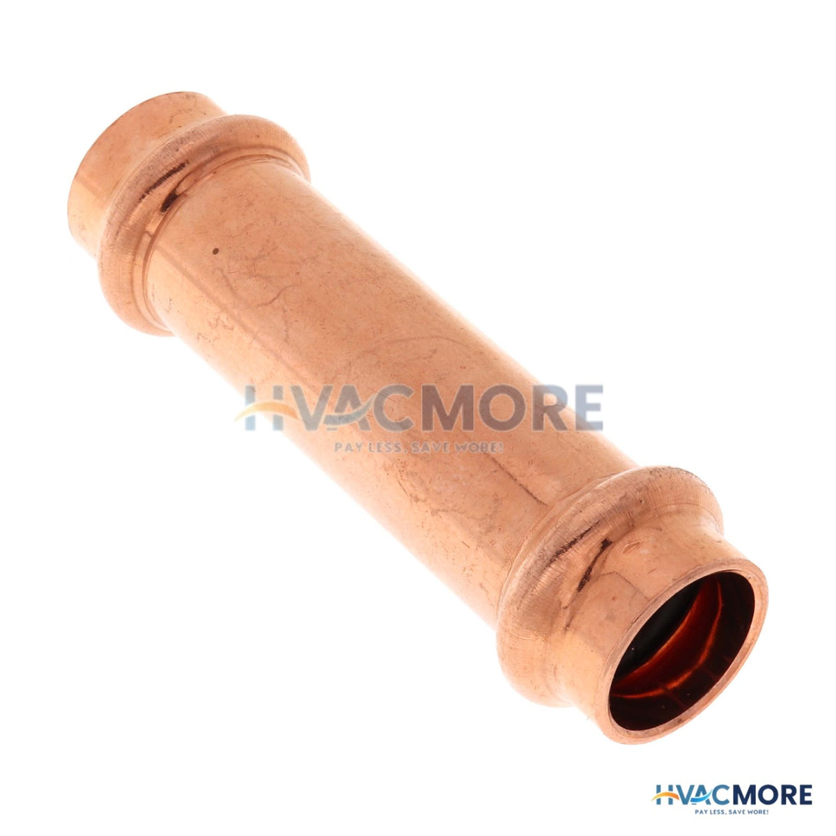 JW 1/2" Press Extended Length Copper Coupling, No-Stop 50164