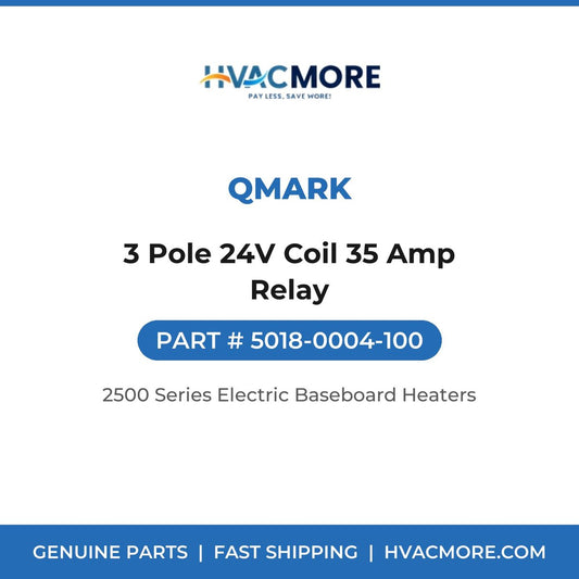 Qmark 3 Pole 24V Coil 35 Amp Relay 5018-0004-100