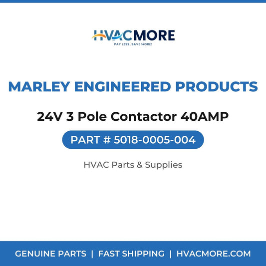Marley Engineered Products 24V 3 Pole Contactor 40AMP 5018-0005-004