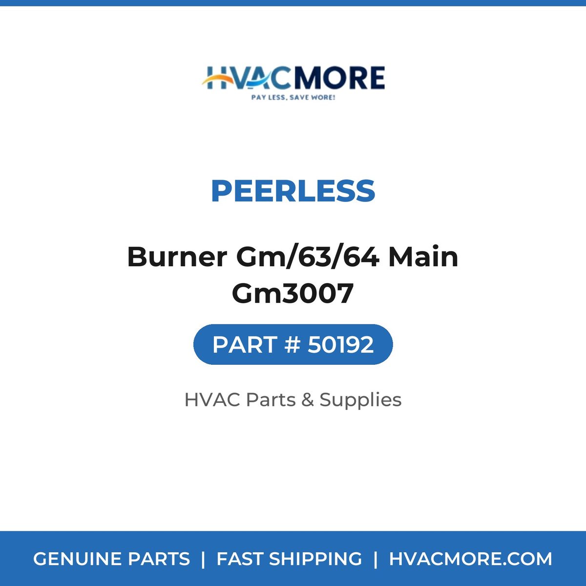 Peerless Burner Gm/63/64 Main Gm3007 50192