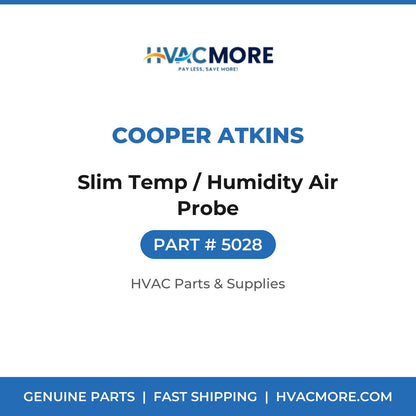 Cooper Atkins Slim Temp / Humidity Air Probe 5028