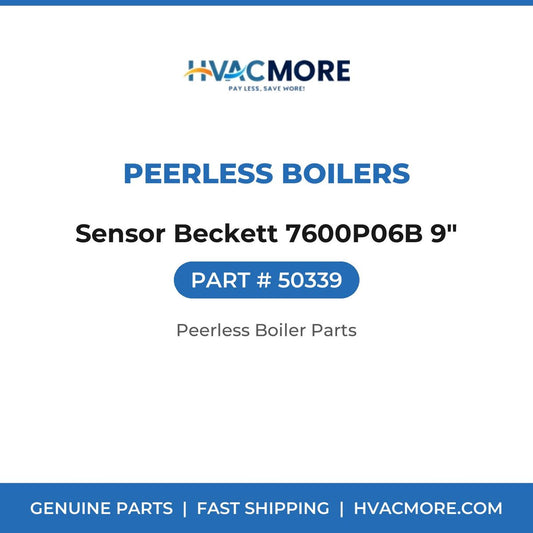 Peerless Boilers Sensor Beckett 7600P06B 9" 50339