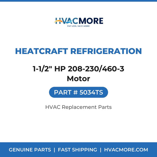 Heatcraft Refrigeration 1-1/2" HP 208-230/460-3 Motor 5034TS