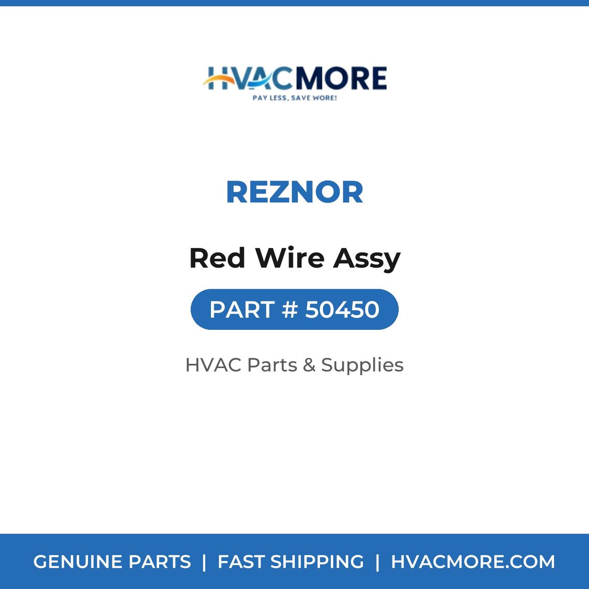 Reznor Red Wire Assy 50450