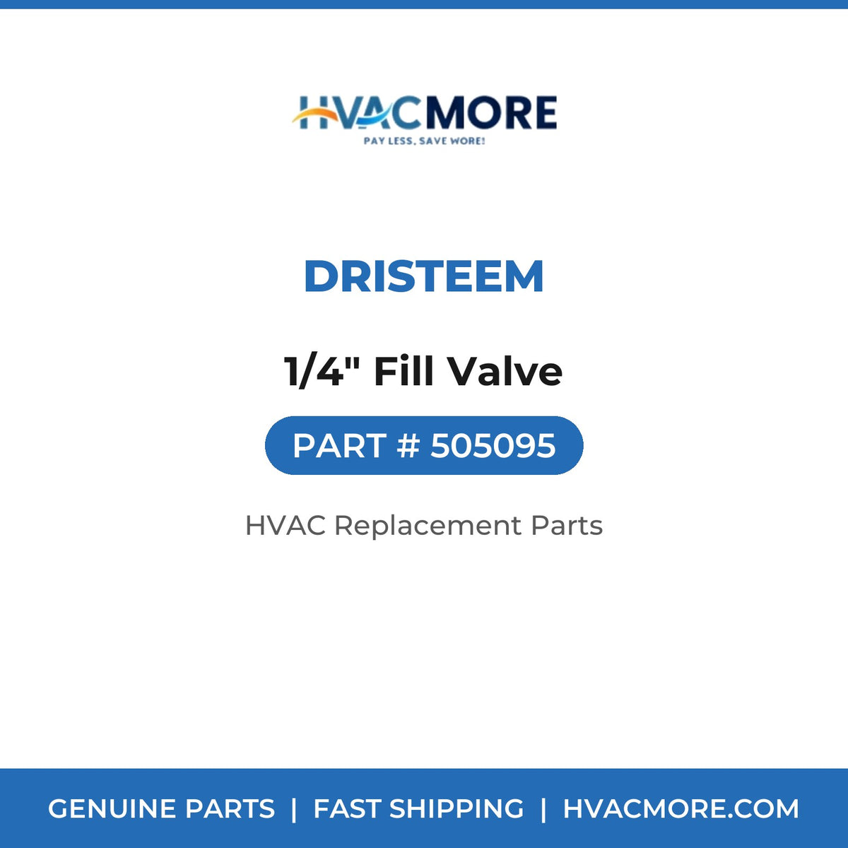 DriSteem 1/4" Fill Valve 505095